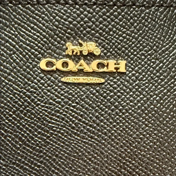 Coach Black Textured Wristlet - Picture 4 of 7